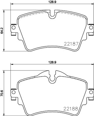 Brake Pad Set, disc brake HELLA PAGID 8DB 355 023-091