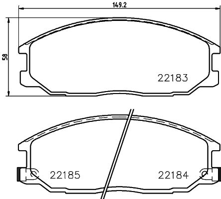 HELLA PAGID 8DB 355 023-281 Brake Pad Set, disc brake