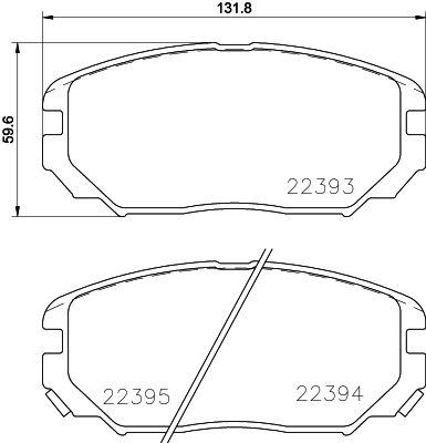 Brake Pad Set, disc brake HELLA PAGID 8DB 355 024-891