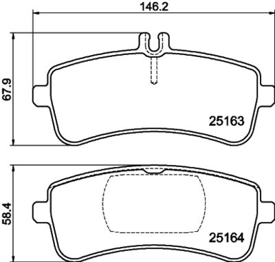 Brake Pad Set, disc brake HELLA PAGID 8DB 355 025-241