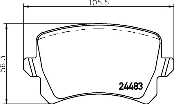 HELLA PAGID 8DB 355 025-341 Brake Pad Set, disc brake