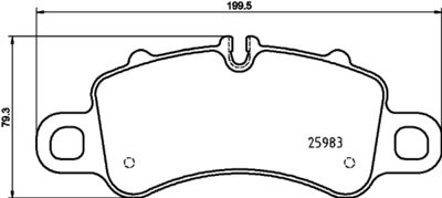 Brake Pad Set, disc brake HELLA PAGID 8DB 355 025-601