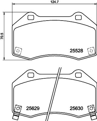 Brake Pad Set, disc brake HELLA PAGID 8DB 355 025-891