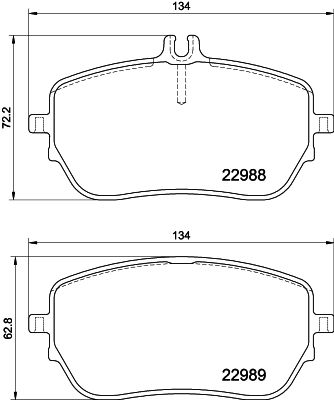 Brake Pad Set, disc brake HELLA PAGID 8DB 355 037-961