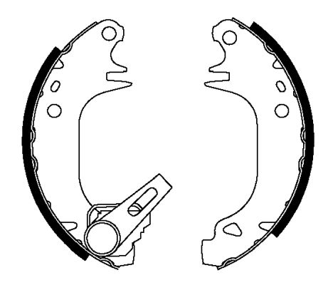 HELLA PAGID 8DB 355 038-091 Brake Shoe Set