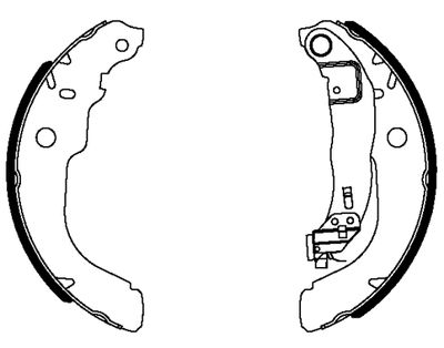 Brake Shoe Set HELLA PAGID 8DB 355 038-101