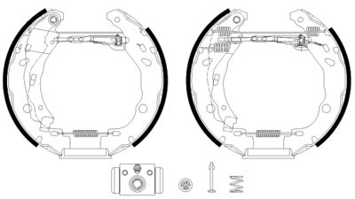 Brake Shoe Set HELLA PAGID 8DB 355 038-121