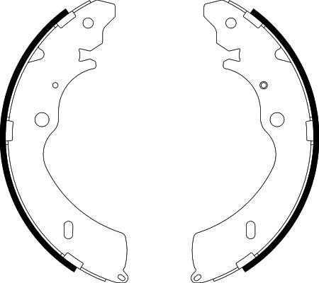 HELLA PAGID 8DB 355 038-151 Brake Shoe Set