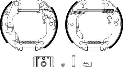 Brake Shoe Set HELLA PAGID 8DB 355 038-181