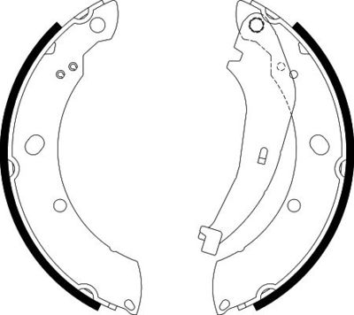 Brake Shoe Set HELLA PAGID 8DB 355 038-221