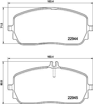 Brake Pad Set, disc brake HELLA PAGID 8DB 355 039-011