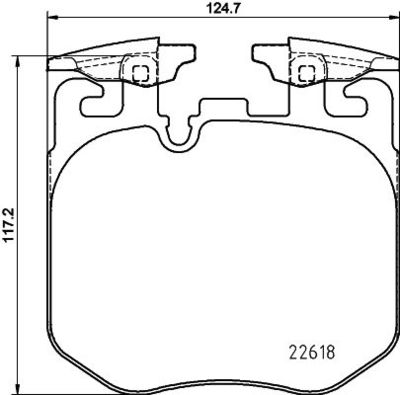 Brake Pad Set, disc brake HELLA PAGID 8DB 355 039-461