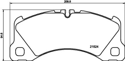 Brake Pad Set, disc brake HELLA PAGID 8DB 355 040-051