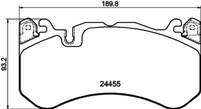 Brake Pad Set, disc brake HELLA PAGID 8DB 355 040-091