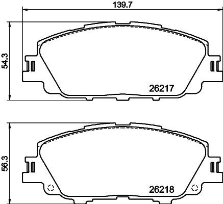 HELLA PAGID 8DB 355 040-411 Brake Pad Set, disc brake