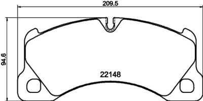 Brake Pad Set, disc brake HELLA PAGID 8DB 355 040-631