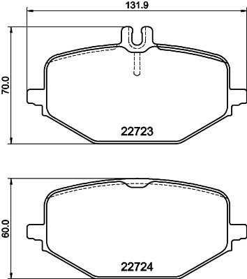 Brake Pad Set, disc brake HELLA PAGID 8DB 355 040-691