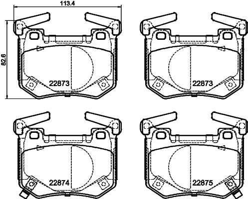 HELLA PAGID 8DB 355 040-731 Brake Pad Set, disc brake