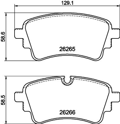 Brake Pad Set, disc brake HELLA PAGID 8DB 355 040-941