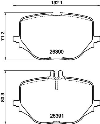 Brake Pad Set, disc brake HELLA PAGID 8DB 355 041-121