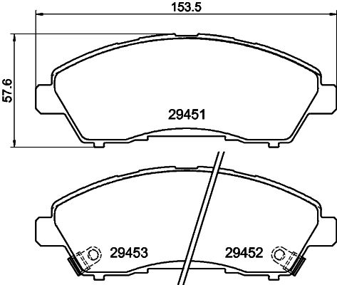 HELLA PAGID 8DB 355 041-211 Brake Pad Set, disc brake