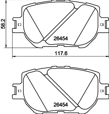 Brake Pad Set, disc brake HELLA PAGID 8DB 355 041-221