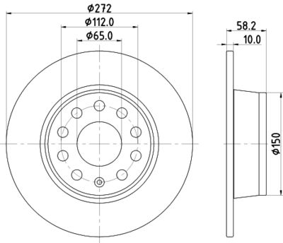 Brake Disc HELLA PAGID 8DD 355 131-811