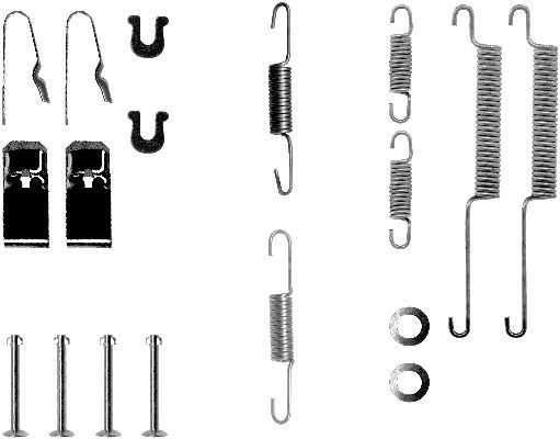 HELLA PAGID 8DZ 355 200-081 Accessory Kit, brake shoes