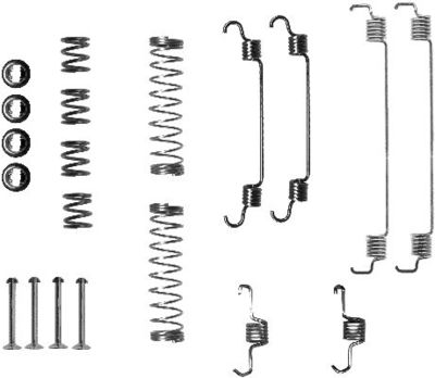 Accessory Kit, brake shoes HELLA PAGID 8DZ 355 200-741