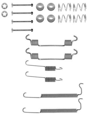 Accessory Kit, brake shoes HELLA PAGID 8DZ 355 200-811