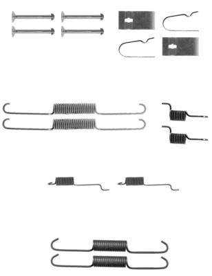 Accessory Kit, brake shoes HELLA PAGID 8DZ 355 200-931