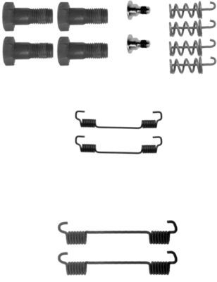 Accessory Kit, parking brake shoes HELLA PAGID 8DZ 355 201-741