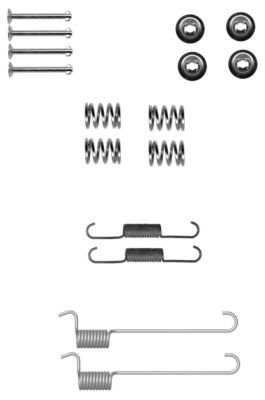 HELLA PAGID 8DZ 355 201-881 Accessory Kit, parking brake shoes