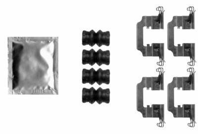 Accessory Kit, disc brake pad HELLA PAGID 8DZ 355 206-801