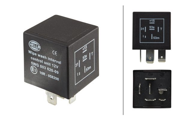 HELLA 5WG 003 620-091 Relay, wipe/wash interval