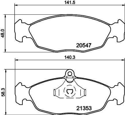 HELLA 8DB 355 007-531 Brake Pad Set, disc brake