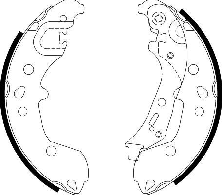 HELLA 8DB 355 022-881 Brake Shoe Set