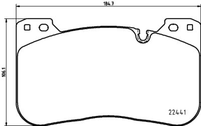 Brake Pad Set, disc brake HELLA 8DB 355 025-991