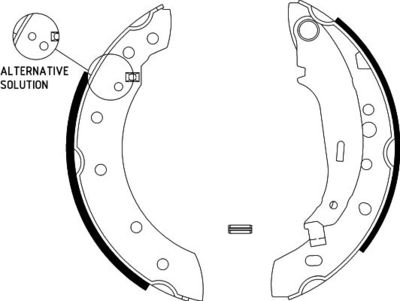 Brake Shoe Set HELLA 8DB 355 002-771