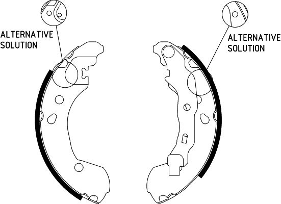 HELLA 8DB 355 002-801 Brake Shoe Set