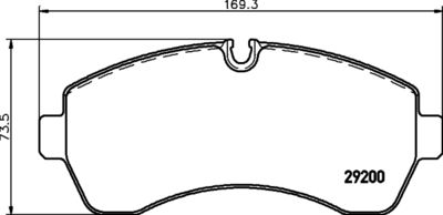 Brake Pad Set, disc brake HELLA 8DB 355 005-531