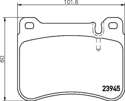 Brake Pad Set, disc brake HELLA 8DB 355 006-541