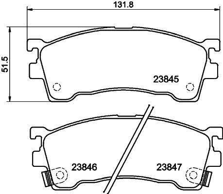 HELLA 8DB 355 006-621 Brake Pad Set, disc brake