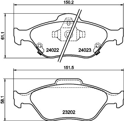 HELLA 8DB 355 006-721 Brake Pad Set, disc brake