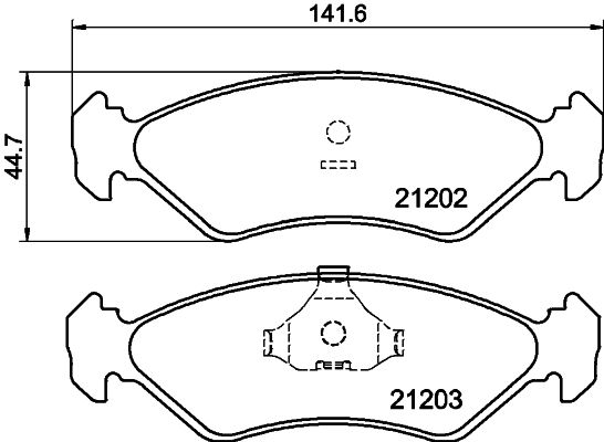 HELLA 8DB 355 007-391 Brake Pad Set, disc brake