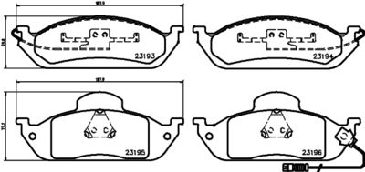 Brake Pad Set, disc brake HELLA 8DB 355 008-661