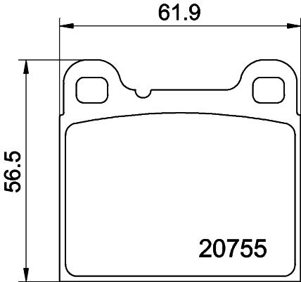 HELLA 8DB 355 008-801 Brake Pad Set, disc brake