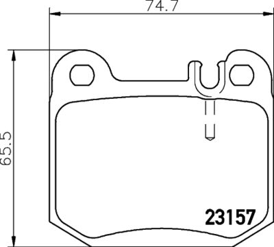 Brake Pad Set, disc brake HELLA 8DB 355 008-831