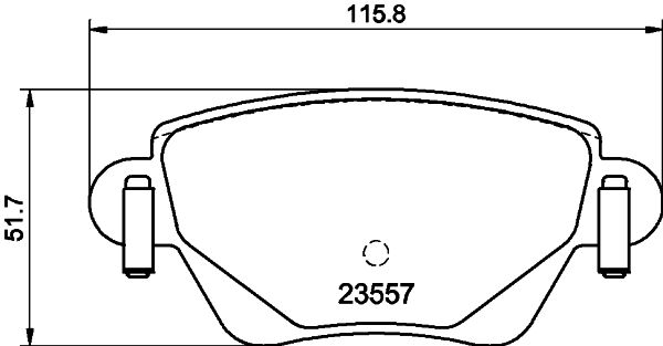 HELLA 8DB 355 009-081 Brake Pad Set, disc brake