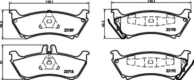 Brake Pad Set, disc brake HELLA 8DB 355 009-241